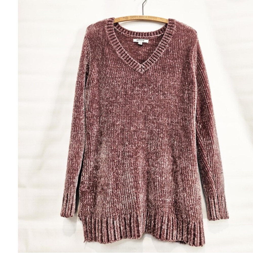 Dusty Pink Orvis Chenille Sweater